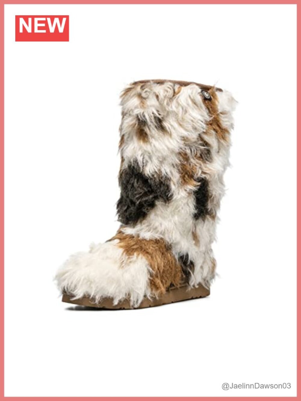 Faux Fur Shearling Snow Boot Sheepskin Insole Winter Ankle Bootie